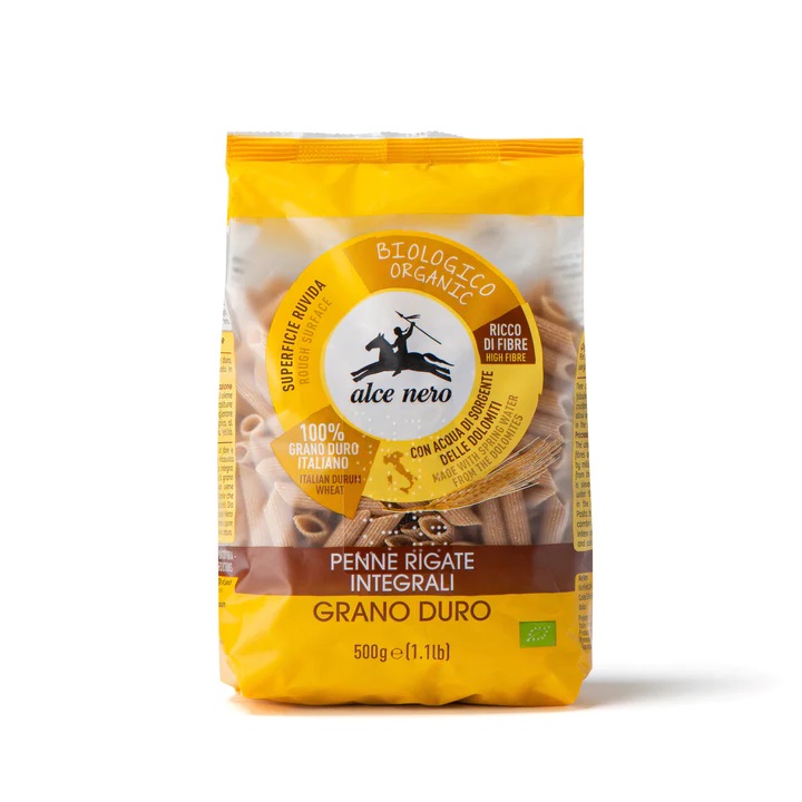 Penne Rigate Integrali di Grano Duro Biologiche 500 g
