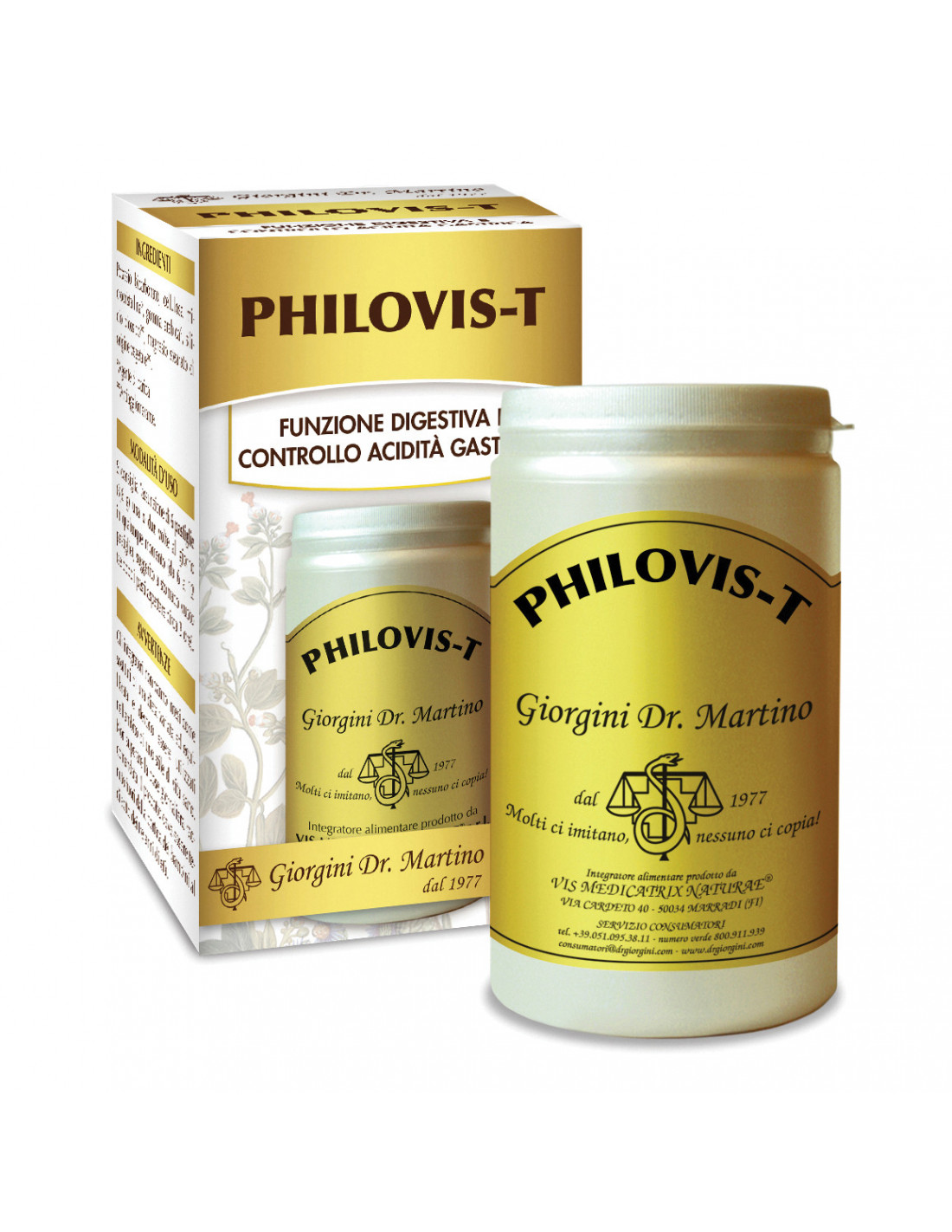 Philovis T - Integratore Digestivo - 400 Pastiglie
