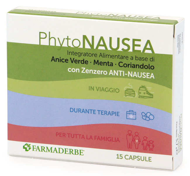 PhytoNausea Integratore Antinausea 15 Capsule