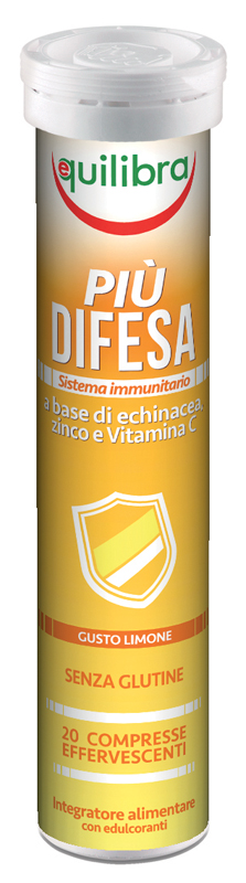 Più Difesa Integratore Difese Immunitarie Gusto Limone 20 Compresse Effervescenti