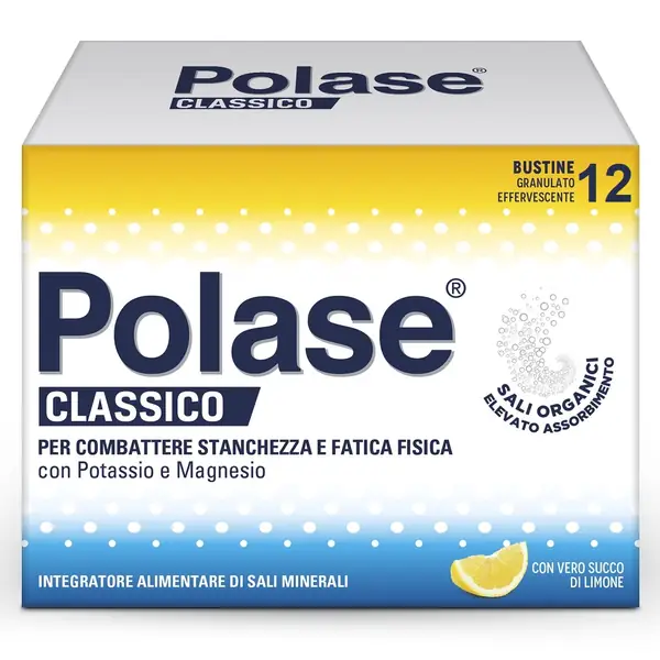 Polase Limone Integratore di Sali Minerali 12 Bustine