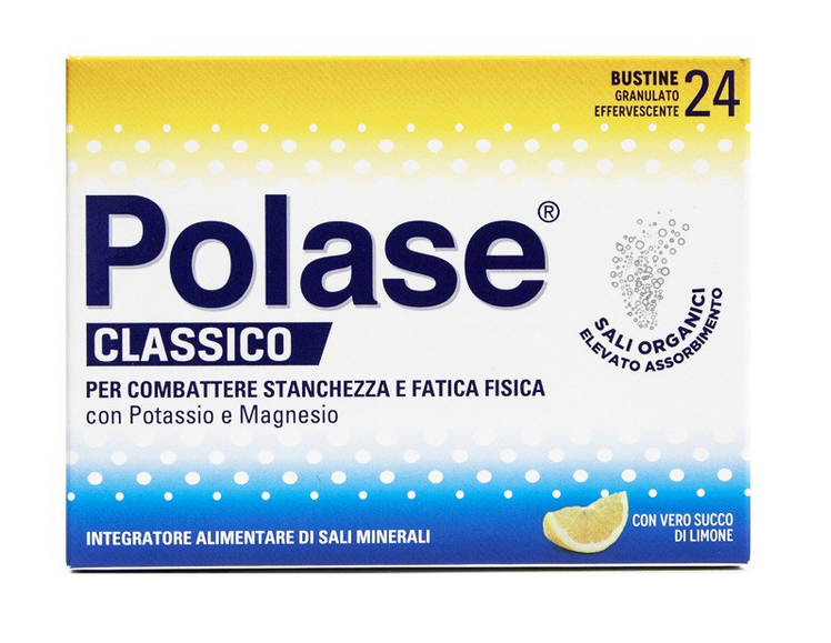 Polase Limone Integratore di Sali Minerali 24 Bustine