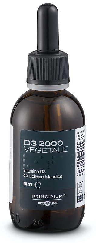 Principium D3 2000 Vegetale - Integratore di Vitamina D - 50 ml