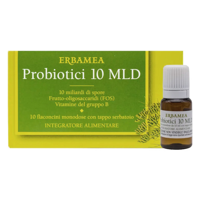 Probiotici 10 Miliardi Integratore Benessere Intestinale 10 Flaconi
