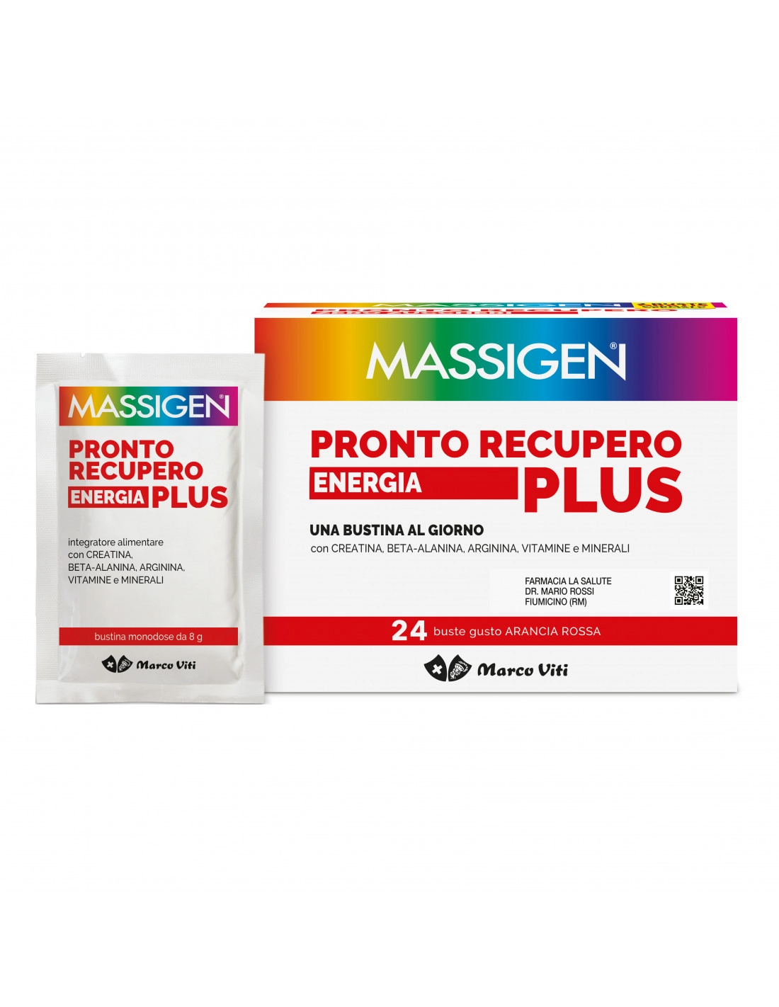 Massigen Pronto Recupero Plus - Integratore Energetico - 24 Bustine
