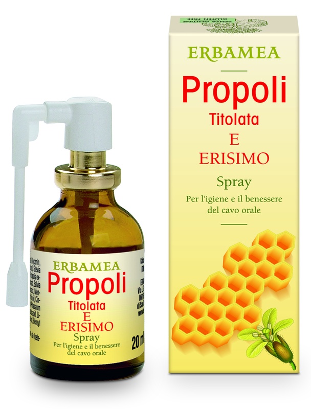 Propoli Titolata e Erisimo Spray Gola 20 ml