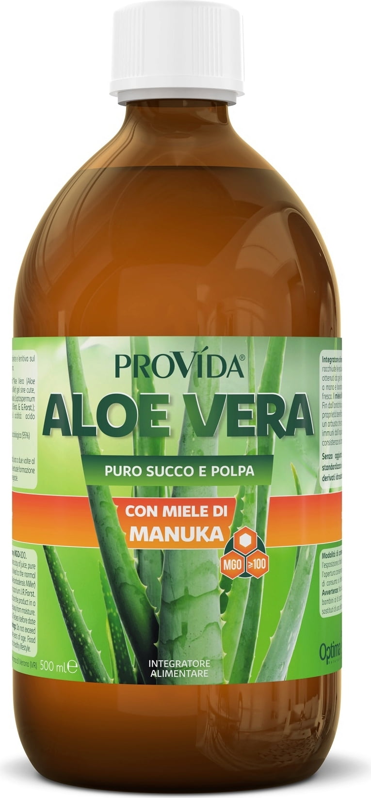 Provida Aloe Vera - Succo di Aloe Puro con Miele di Manuka - 500 ml