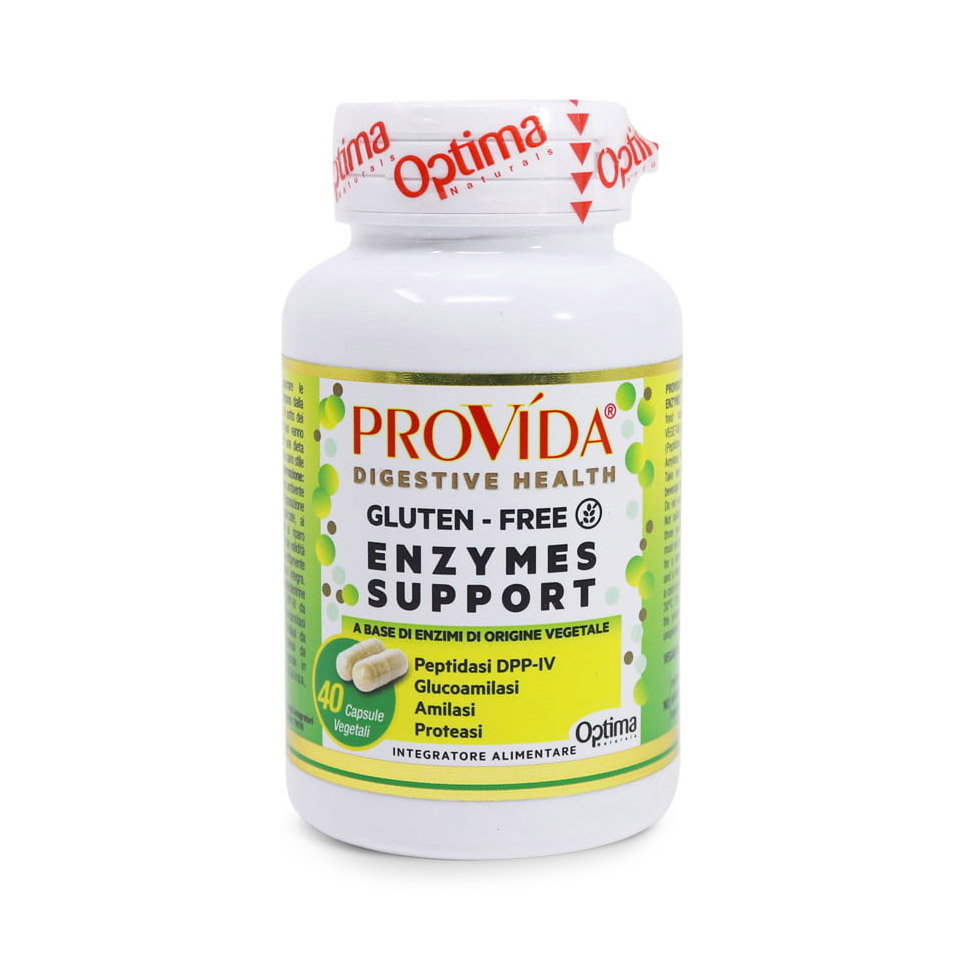Provida Glute Free Enzymes Support - Integratore Digestivo - 40 Capsule