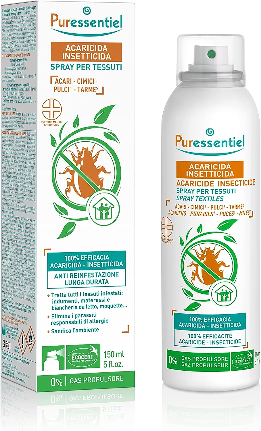 Puressentiel Spray Acaricida Insetticida 150 ml