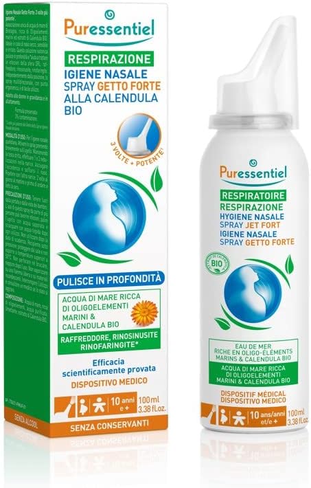Puressentiel Respirazione Spray Nasale Isotonico Getto Forte 100 ml