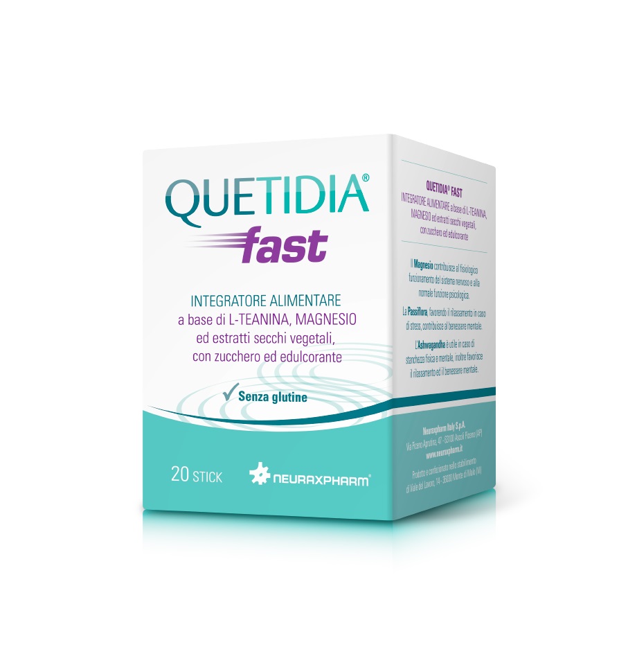 Quetidia Fast - Integratore per Favorire il Rilassamento - 20 Stick