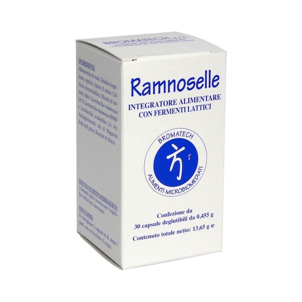 bromatech srl ramnoselle - integratore di fermenti lattici - 30 capsule