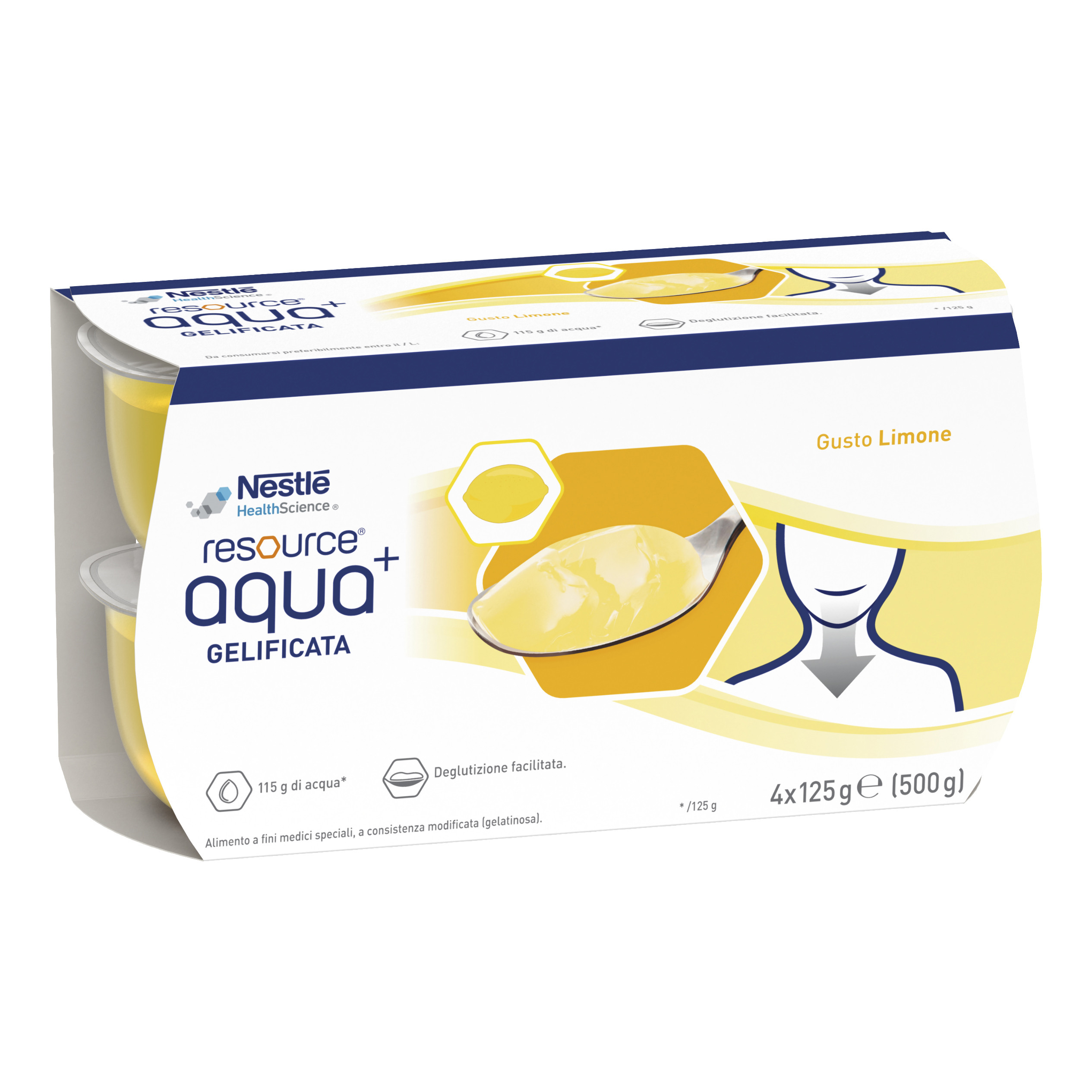 Resource Acqua Gelificata per Disfagia Limone 4x125 g