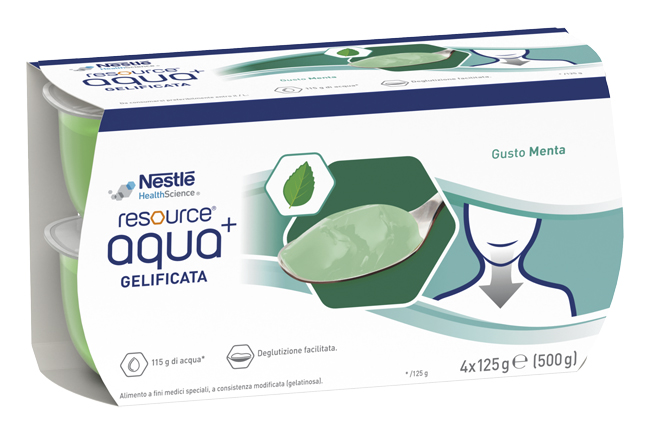 Resource Acqua Gelificata per Disfagia Menta 4x125 g