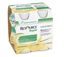 Resource Repair Alimento Proteico Vaniglia 4x200 ml