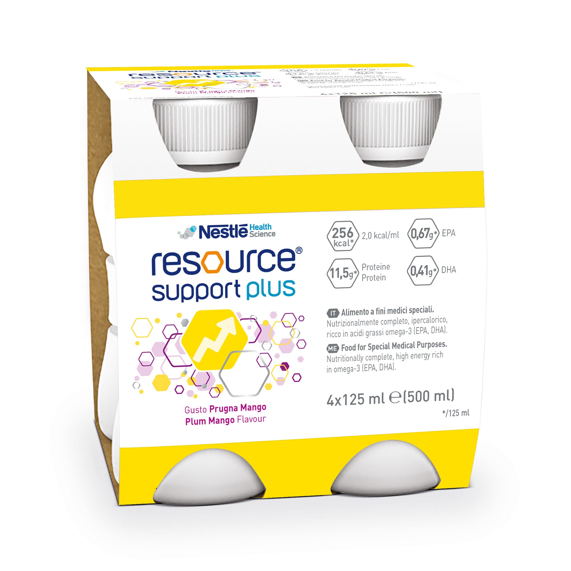 Resource Support Plus Alimento Calorico Prugna e Mango 4x125 ml