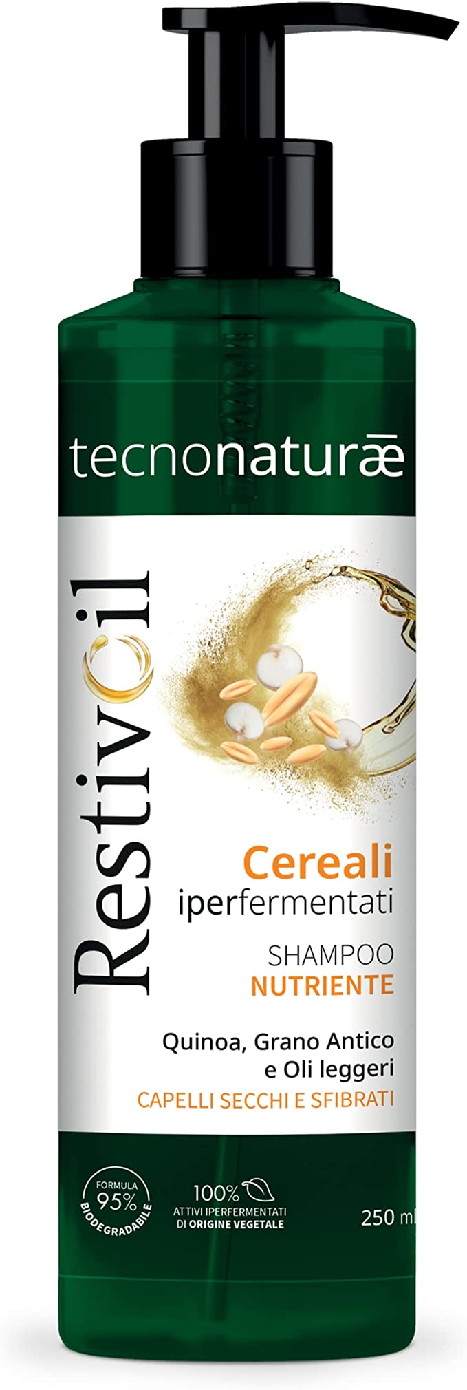 RestivOil Tecnonaturae - Shampoo Nutriente per Capelli Normali e Secchi - 250 ml