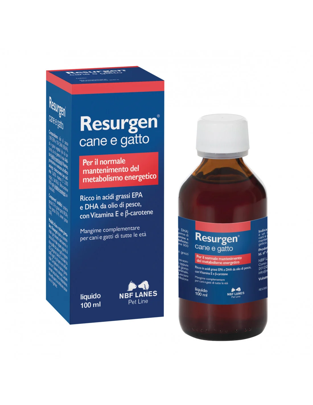 Resurgen Cane e Gatto Mangime Complementare 100 ml