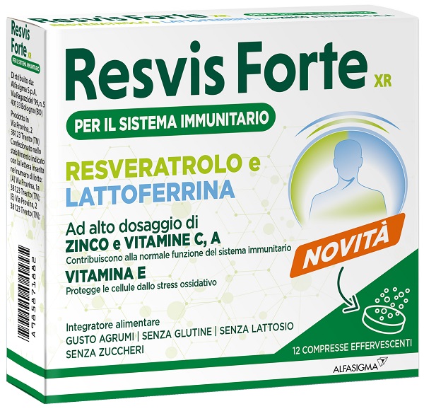 Resvis Forte X3 Integratore Difese Immunitarie 12 Compresse