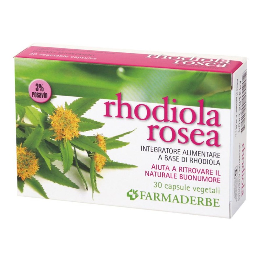 Rhodiola Rosea Integratore Tono dell'Umore 30 Capsule