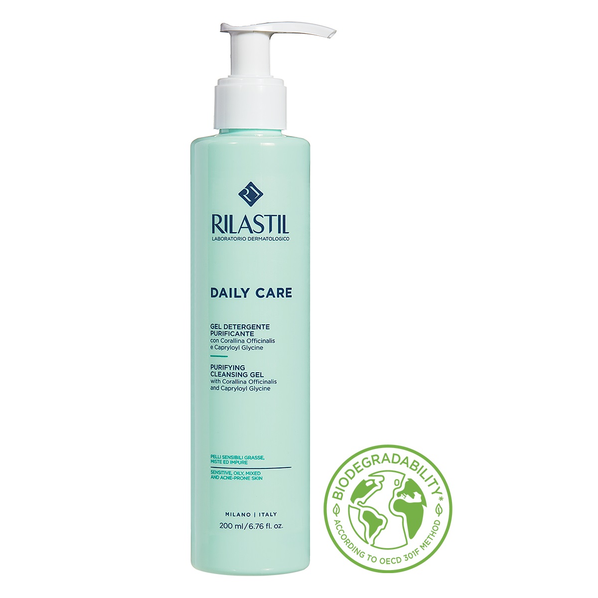 Rilastil Daily Care - Gel Detergente Viso - 200 ml