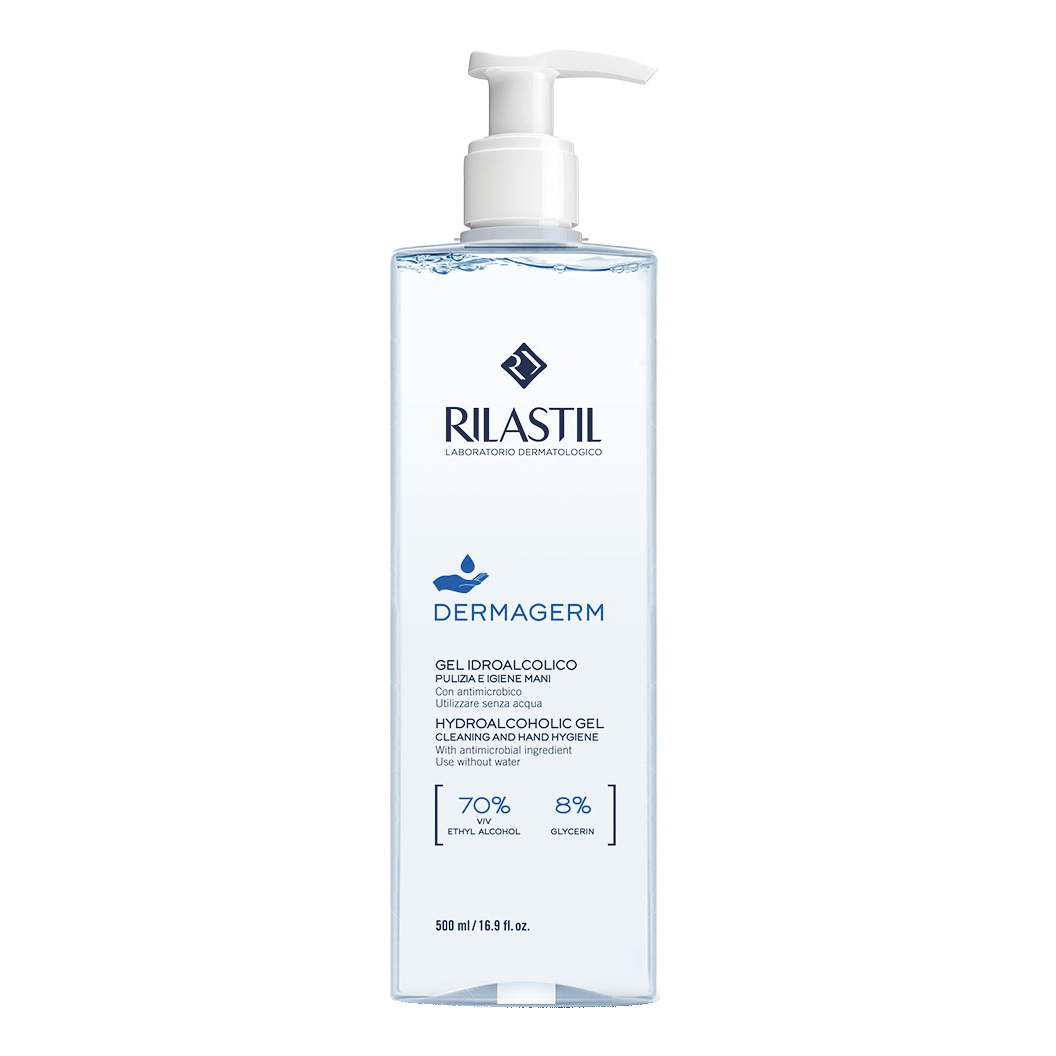 Rilastil Dermagerm - Gel Disinfettante Idroalcolico Mani - 500 ml