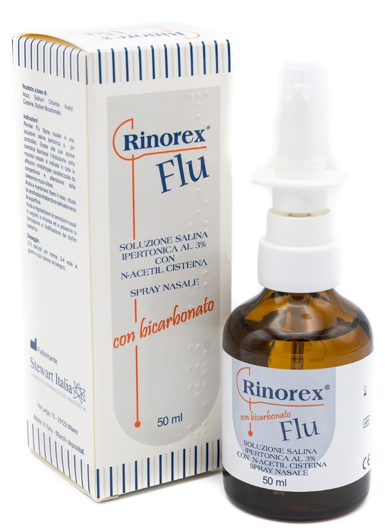 Rinorex Flu Spray Nasale con Bicarbonato 50 ml