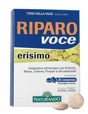Riparo Voce Erisimo Integratore per Tono della Voce 20 Compresse