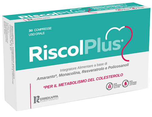 Riscol Plus - Integratore per il Controllo del Colesterolo - 30 Compresse