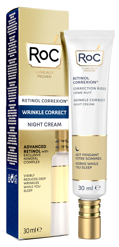 Roc Retinol Correxion Wrinkle Correct Crema Viso Notte Antirughe 30 ml