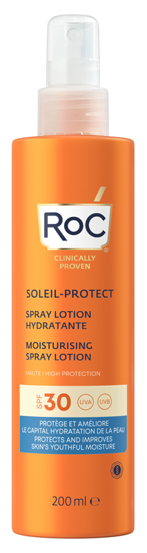 Roc Spray Solare Corpo SPF 30 Idratante 200 ml