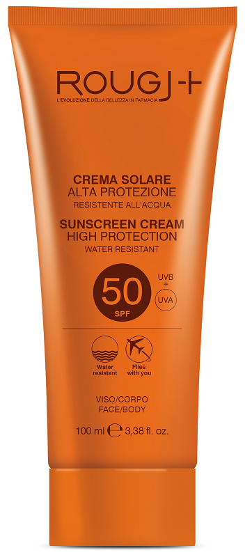 Rougj+ - Crema Viso Solare Viso e Corpo con Protezione Molto Alta SPF 50 - 100 ml