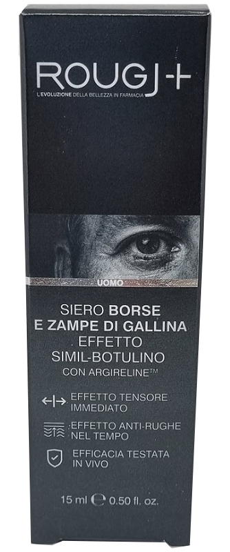 Rougj+ - Siero Roll-On per Trattamento di Borse e Zampe di Gallina - 15 ml