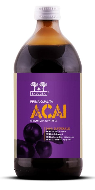 Salugea Succo di Acai Bio - Integratore per la Regolarità Intestinale - 500 ml