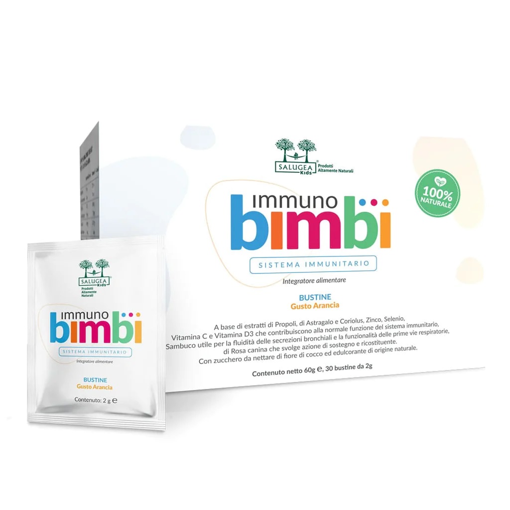 Salugea Immuno Bimbi - Integratore per Difese Immunitarie - 30 Bustine