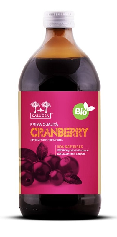 Salugea Succo di Cranberry Bio - Integratore per la Funzionalità delle Vie Urinarie - 500 ml