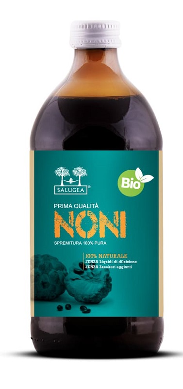 Salugea Succo di Noni Bio - Integratore per Stanchezza Fisica e Mentale - 500 ml