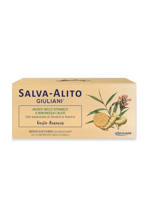Salva Alito Giuliani Arancia Integratore Alitosi 30 Compresse
