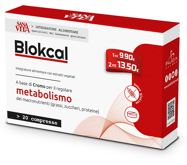 Sanavita Blokcal Integratore per Perdere Peso 20 Compresse