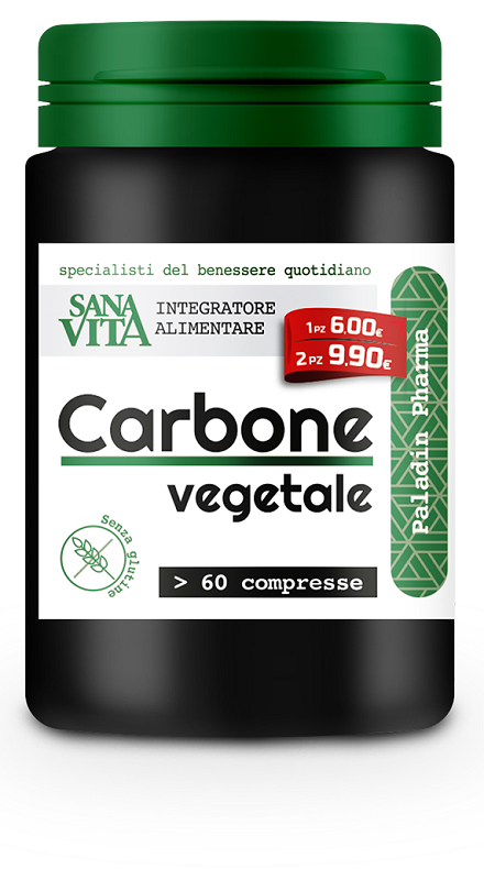 Sanavita Carbone Vegetale Integratore 60 Compresse