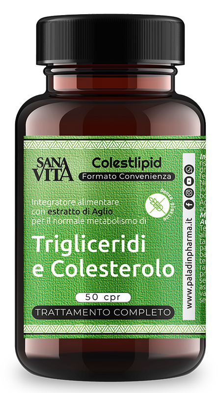 Sanavita Colestlipid Plus - Integratore per il Controllo del Colesterolo e Trigliceridi - 50 Compresse
