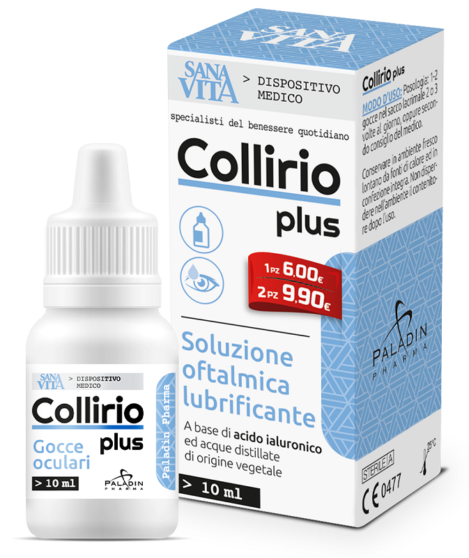 Sanavita Collirio Plus Soluzione Oftalmica Lubrificante 10 ml