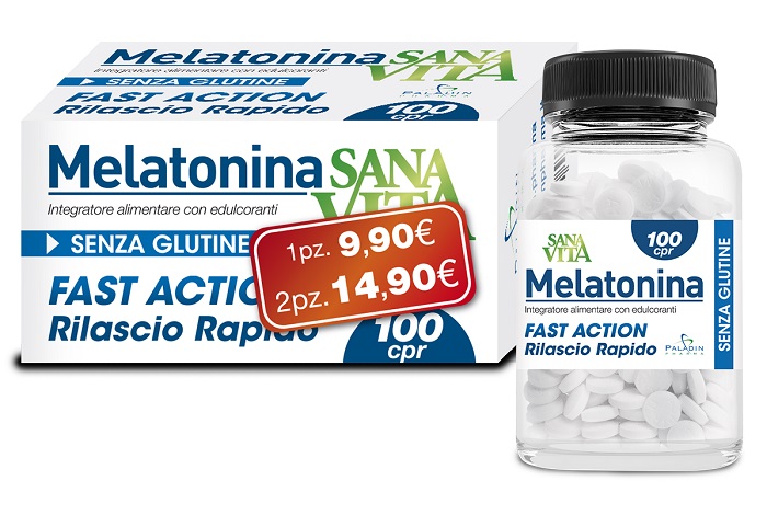 Sanavita Melatonina Integratore per Dormire 100 Compresse
