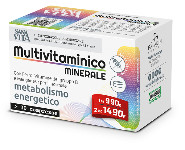 Sanavita Multivitaminico Minerale Integratore - 30 Compresse