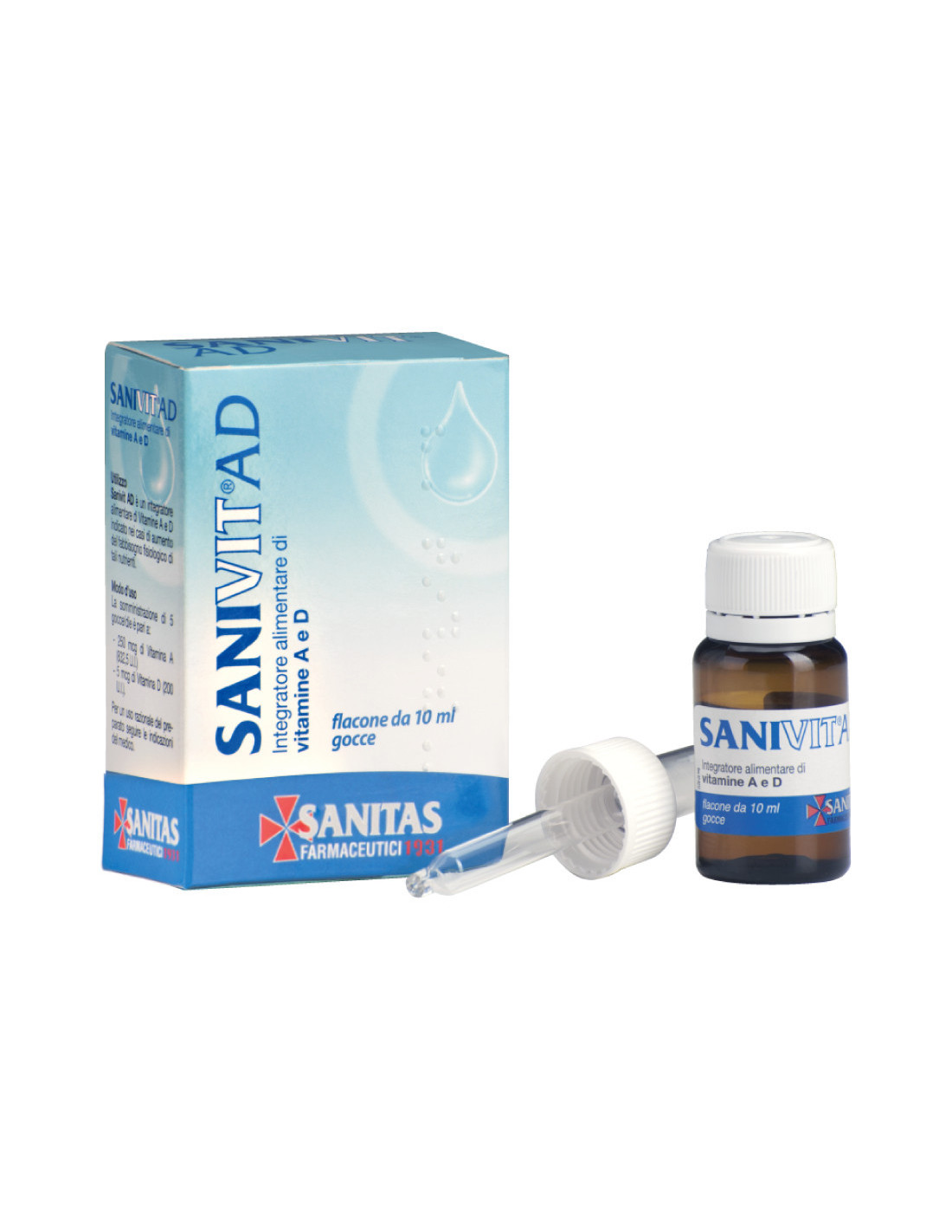Sanivit Ad Gocce Integratore Vitamina A e D 10 ml