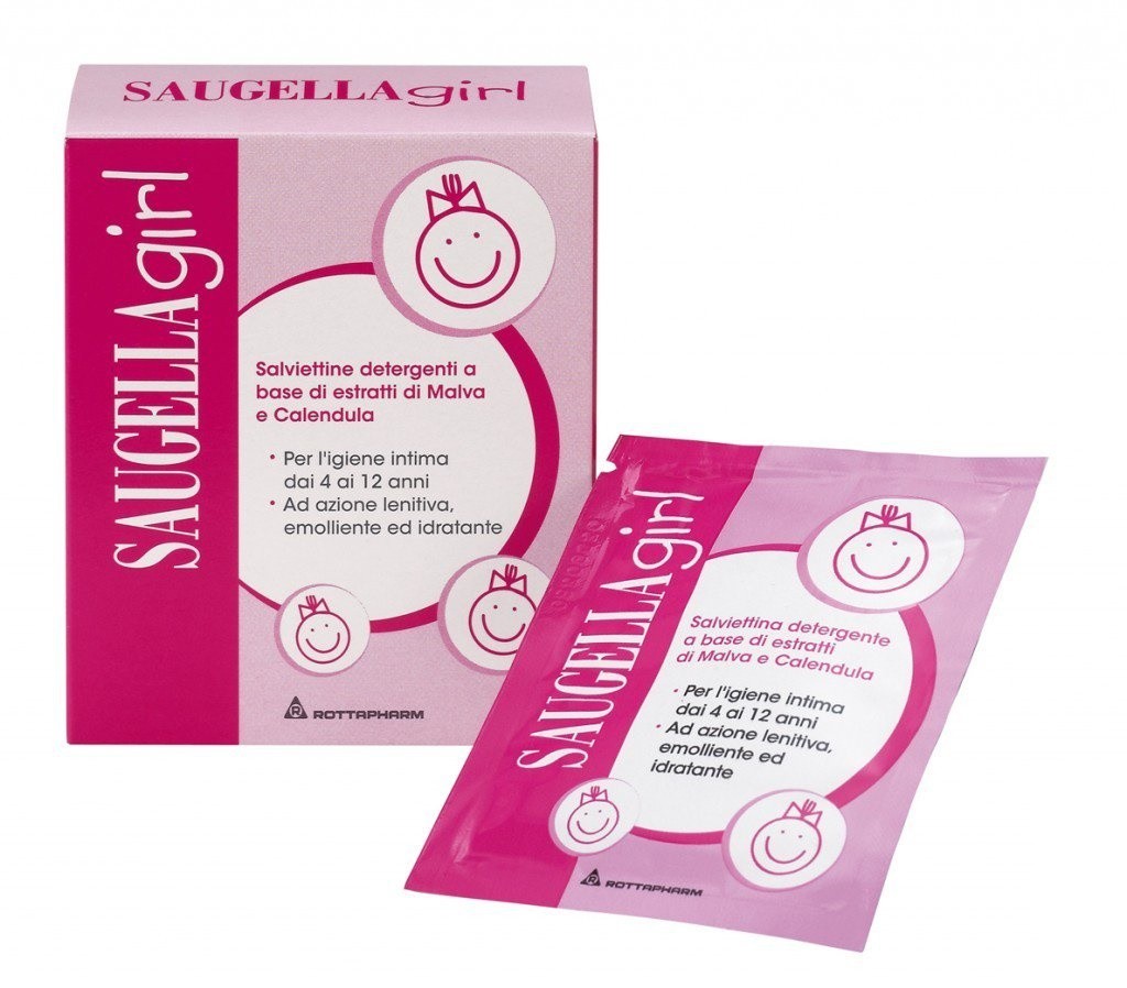 Saugella Girl Salviette Intime Detergenti 10 Pezzi