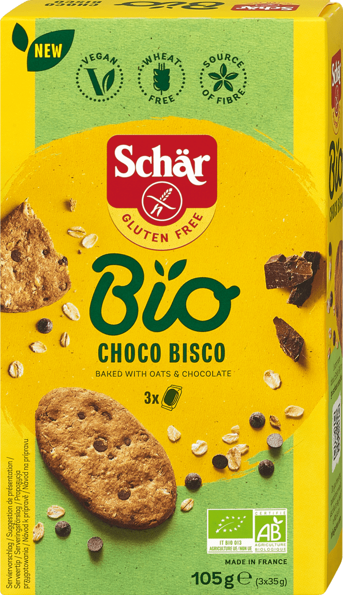 SCHAR BIO CHOCO BISCO 105 G