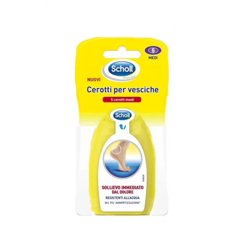 Scholl Cerotto Trattamento Vesciche Tallone 6 Pezzi