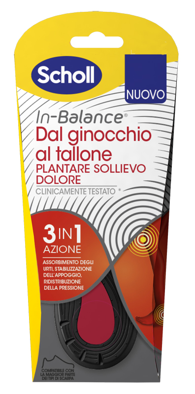 Scholl In-Balance Plantare Sollievo Dolore Tallone Taglia S 1 Paio