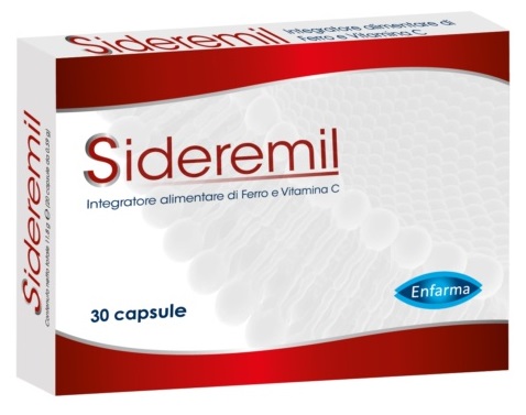 Sideremil - Integratore di Ferro e Vitamina C - 30 Capsule